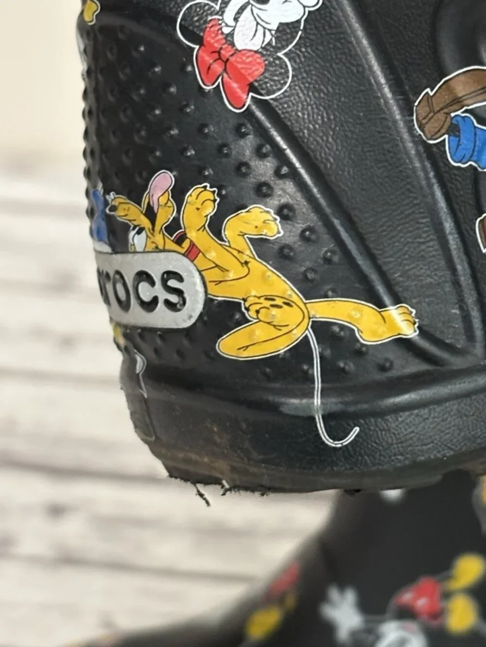 Crocs Handle It Mickey Rain Boots, Black Multi, Toddlers 10 Disney Donald Minnie